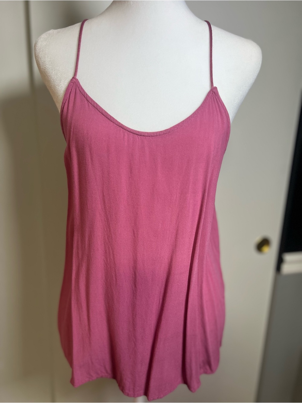 Sleeveless Pink Spaghetti-Strap Camisole
